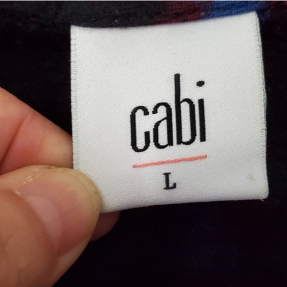 Cabi/ Black & Blue Ruffle Flannel - Picture 2 of 4